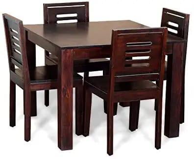 Four Seater Dining Set in Mohagni Color Four Seater Dining Set in Mohagni Color