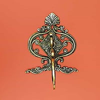 Brass Wall Hanging Bracket - 7 inch Height | Stylish Brass Wall Hanging Bracket for Decor Items Brass Wall Hanging Bracket - 7 inch Height | Stylish Brass Wall Hanging Bracket for Decor Items