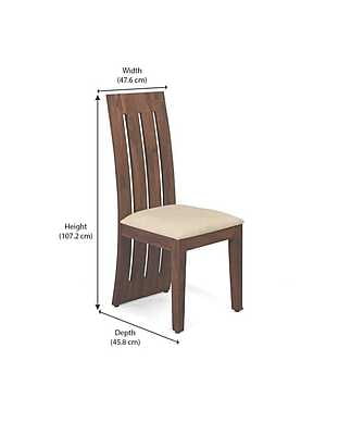 Solid Sheesham Wood Six Seater Dining Set with 6 Chairs Mohagany Finish Solid Sheesham Wood Six Seater Dining Set with 6 Chairs Mohagany Finish