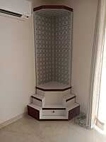 WPC Jali Mandir With Drawers WPC Jali Mandir With Drawers