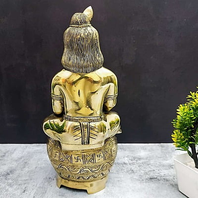 Brass Bala Krishna Sitting on Matka | Pot Krishna - 14 inch Height | Beautiful Brass Bala Krishna Statue Brass Bala Krishna Sitting on Matka | Pot Krishna - 14 inch Height | Beautiful Brass Bala Krishna Statue