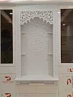 3D Corian Om Puja Mandir With Corian Pillar 3D Corian Om Puja Mandir With Corian Pillar