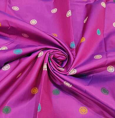 Revival Baluchari in blue rani pink dual tone pure Mulberry silk