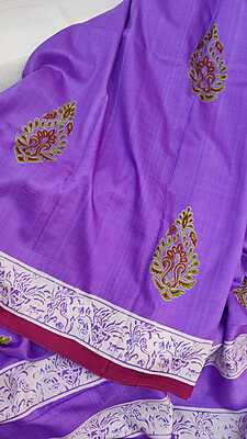 Aparajeeta saree in the prettiest shade of purple on pure Mulberry silk