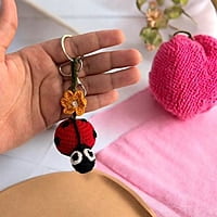Crochet Ladybug Keychain Crochet Ladybug Keychain