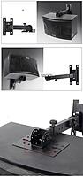 DS-40WM Iron Wall Mount Speaker Upto 45kg load Hanger for Sound Box Audio Speaker(2 PCS)