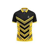 Unisex Adult Sports T-Shirt – Collar Neck, Printed Design, Breathable Activewear for Men & Women