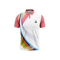 Lookswala Unisex Adult Cricket Sportswear T-Shirt – Collared Neck, Polyester, Half Sleeves