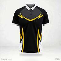 Lookswala Unisex Sports T-Shirt – Collar Neck, Printed Design, Breathable Activewear for Men & Women