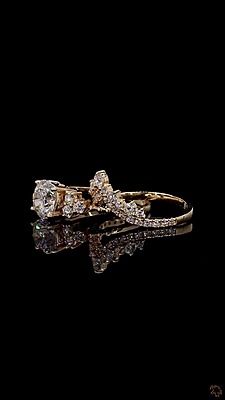 3.33 Carat Gold ring and band Combo wrinz009 3.33 Carat Gold ring and band Combo wrinz009