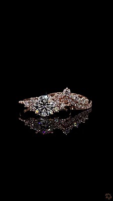 3.33 Carat Gold ring and band Combo wrinz009 3.33 Carat Gold ring and band Combo wrinz009