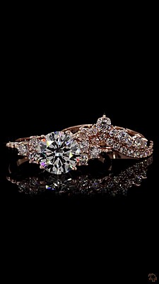 3.33 Carat Gold ring and band Combo wrinz009 3.33 Carat Gold ring and band Combo wrinz009