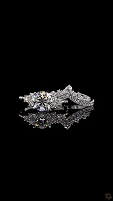 3.33 Carat Gold ring and band Combo wrinz009 3.33 Carat Gold ring and band Combo wrinz009