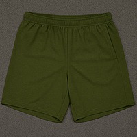 Men's Regular Fit Polyester Blend Shorts, Casual Half Track Pants, Solid Design Gym Shorts with Zip Pocket, Comfortable Summer Wear