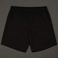 Men's Regular Fit Polyester Blend Shorts, Casual Half Track Pants, Solid Design Gym Shorts with Zip Pocket, Comfortable Summer Wear