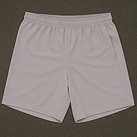 Men's Regular Fit Polyester Blend Shorts, Casual Half Track Pants, Solid Design Gym Shorts with Zip Pocket, Comfortable Summer Wear
