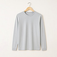 Men's Solid Round Neck Full Sleeve Regular Fit T-Shirt - Comfortable & Stylish