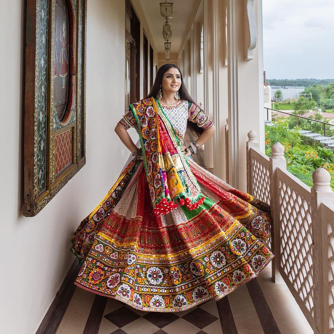 New Lounching Digital Print Muslin Cotton Lehenga Choli   D.3