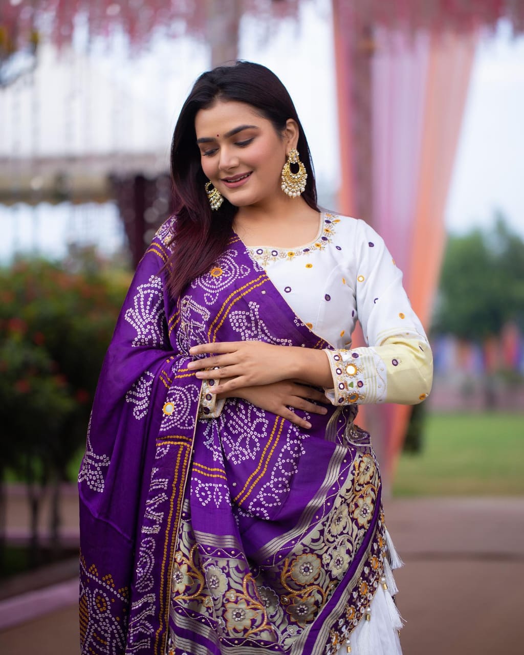 New Lounching Digital Print Muslin Cotton Lehenga Choli  D.6