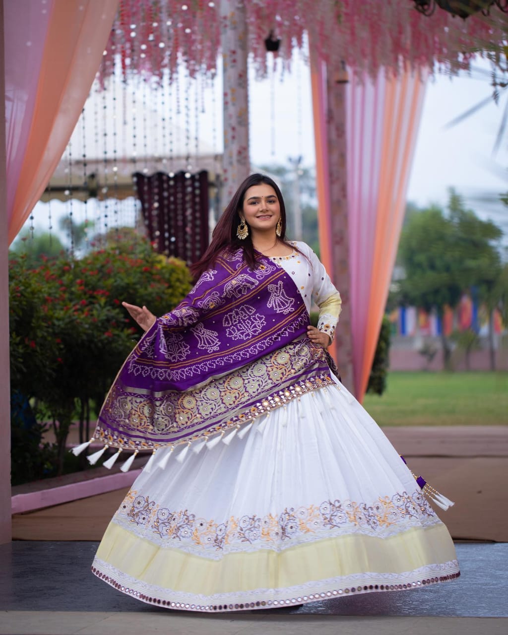 New Lounching Digital Print Muslin Cotton Lehenga Choli  D.6