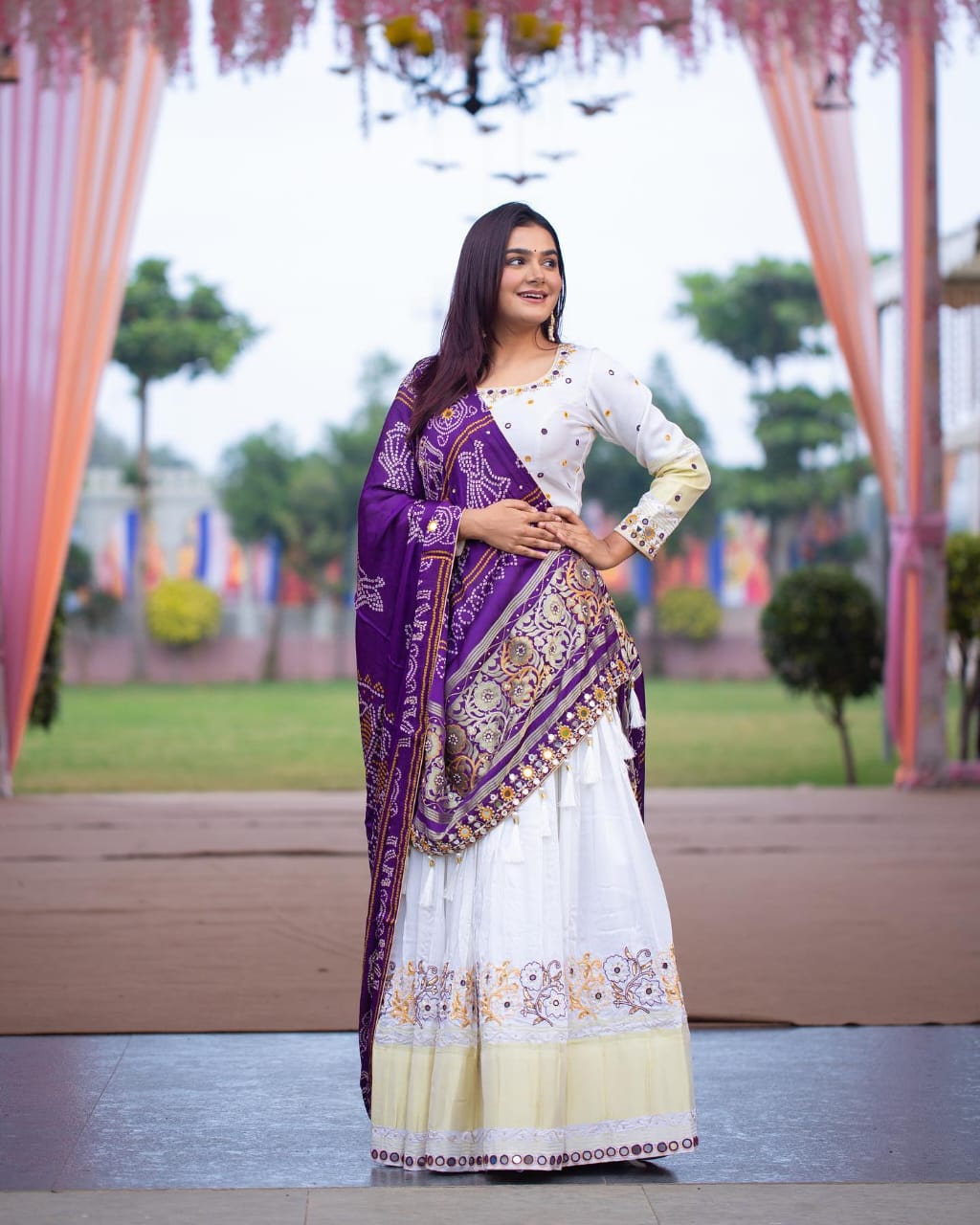 New Lounching Digital Print Muslin Cotton Lehenga Choli  D.6