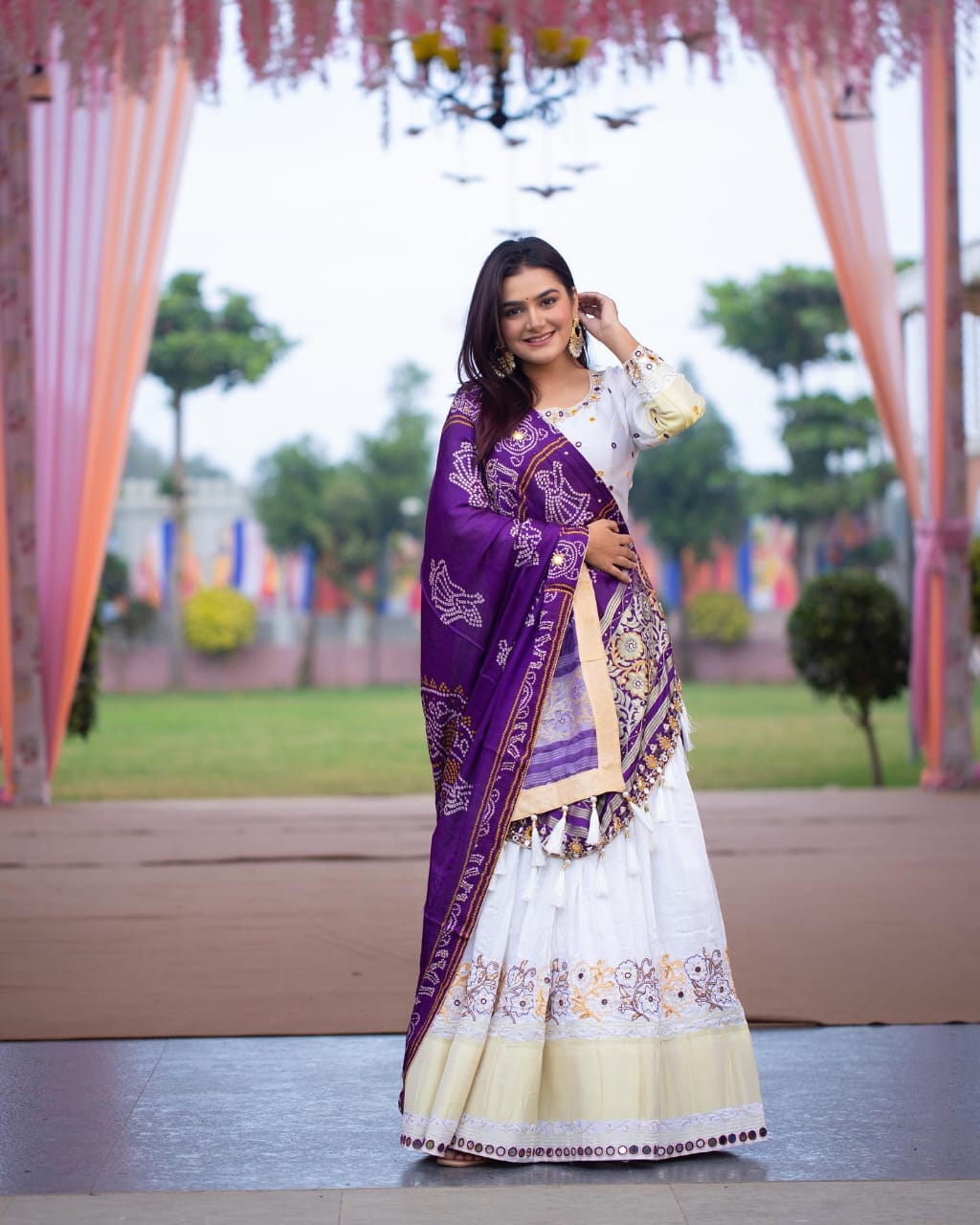 New Lounching Digital Print Muslin Cotton Lehenga Choli  D.6