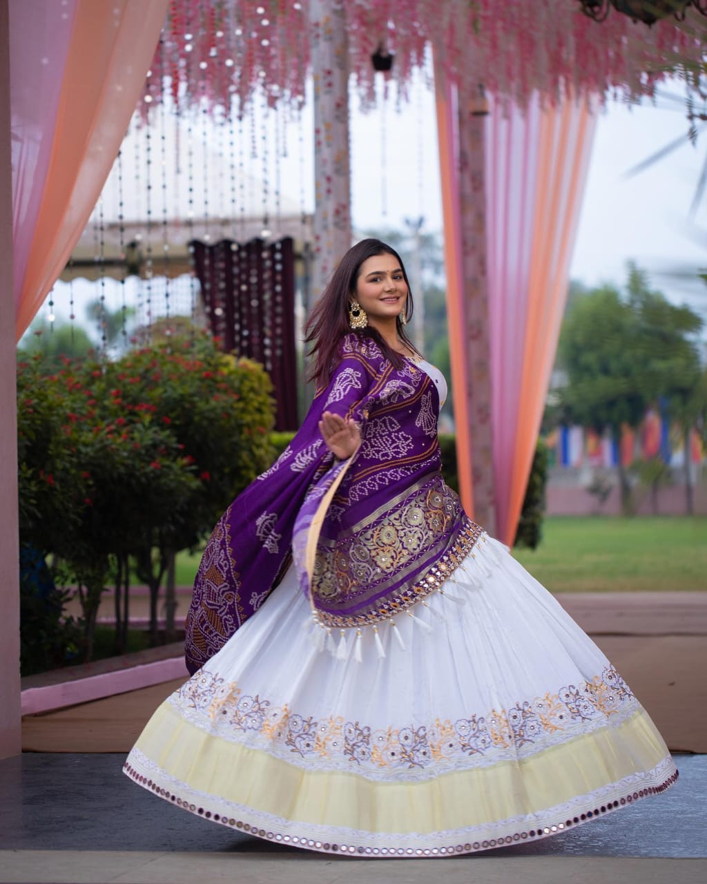 New Lounching Digital Print Muslin Cotton Lehenga Choli  D.6