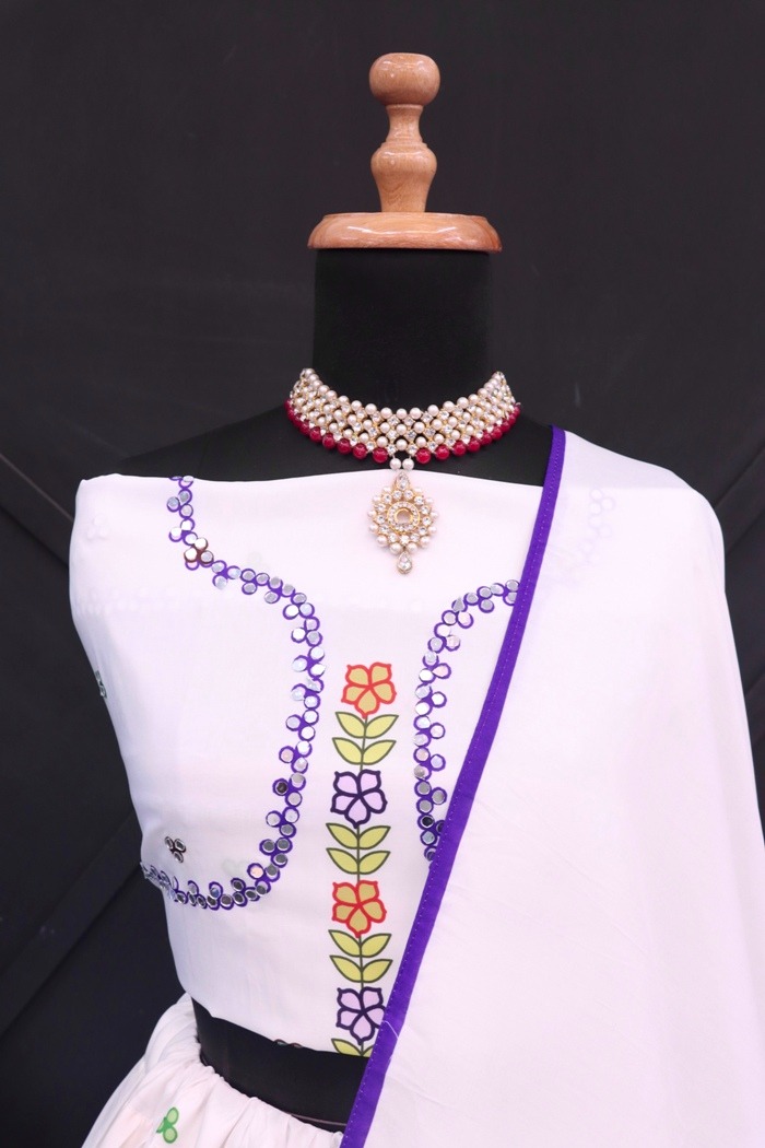 New Lounching Digital Print Muslin Cotton Lehenga Choli  D. 10