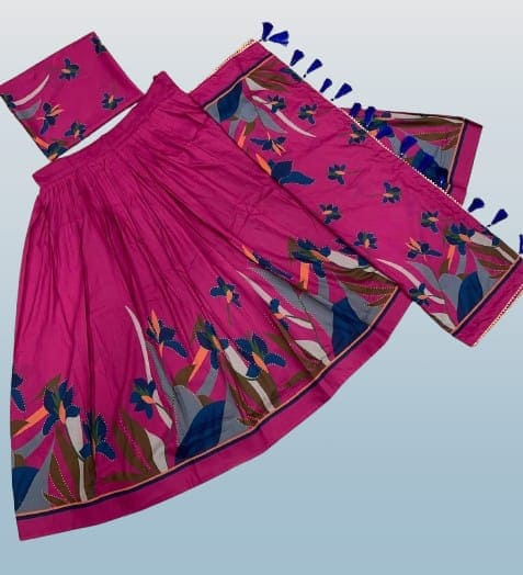 New Lounching Digital Print Muslin Cotton Lehenga Choli D.14
