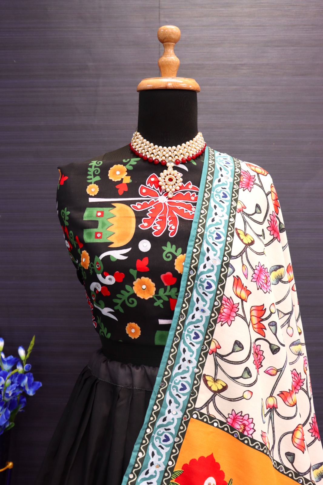 New Lounching Digital Print Muslin Cotton Lehenga Choli  D.16