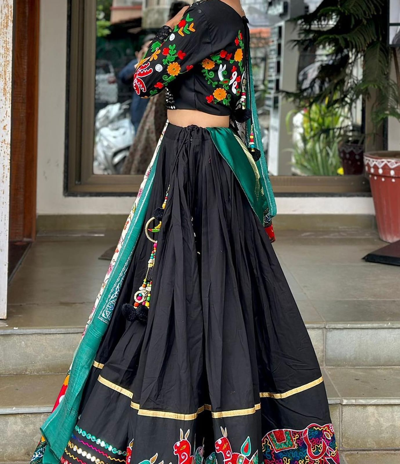 New Lounching Digital Print Muslin Cotton Lehenga Choli  D.16
