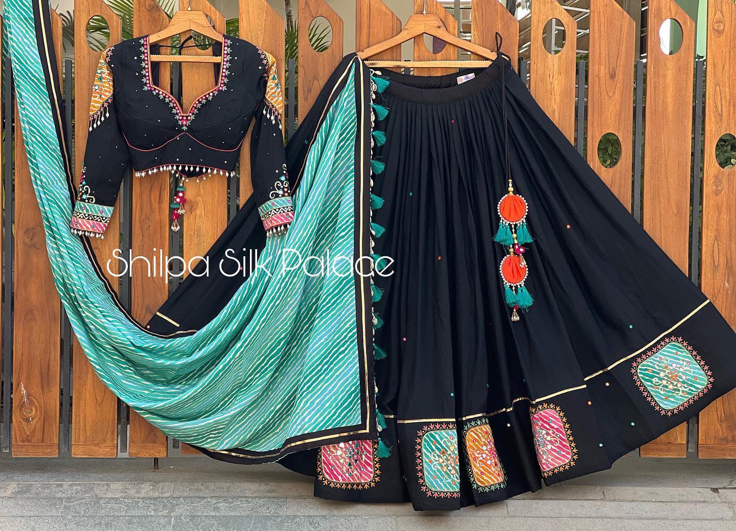 New Lounching Digital Print Muslin Cotton Lehenga Choli D.20