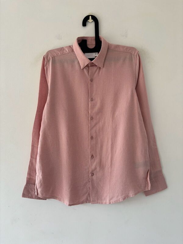 Soft pink linen shirt
