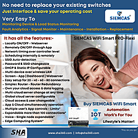 SIEMCAS Wifi Smart PRO Series Flexi 4 Channel IoT Cloud Operation SHA-SIS-PRO-XT1004A - Sha360 SIEMCAS Wifi Smart PRO Series Flexi 4 Channel IoT Cloud Operation SHA-SIS-PRO-XT1004A - Sha360