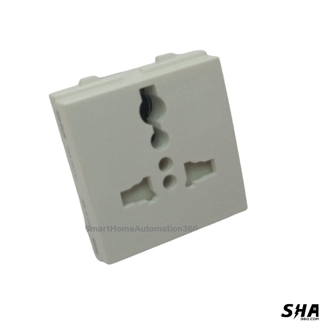 GM Modular G-Nine 13A International Socket (White) AB 2 030 - Sha360