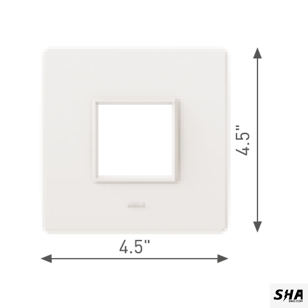GM Modular G-Nine 2 Module (4x4) Cover Plate (White) - Sha360