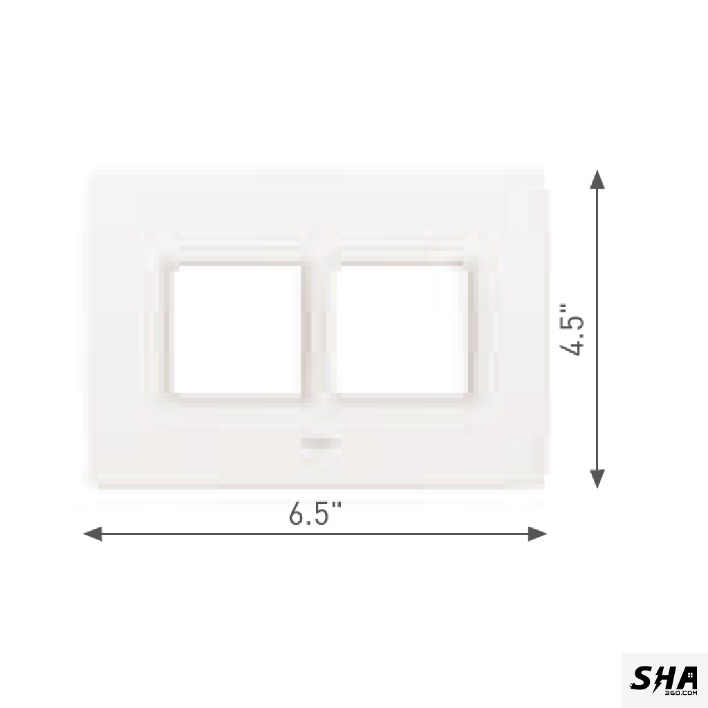 GM Modular G-Nine 4 Module (6x4) Cover Plate (White) - Sha360