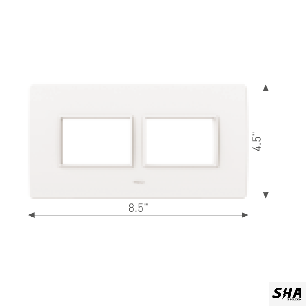 GM Modular G-Nine 6 Module (8x4) Cover Plate (White) - Sha360