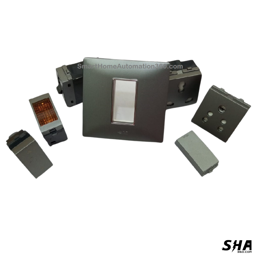 GM Modular G-Nine 1 Module Cover Plate X-Pulse (Grey-Graphite Magnesia) - Sha360