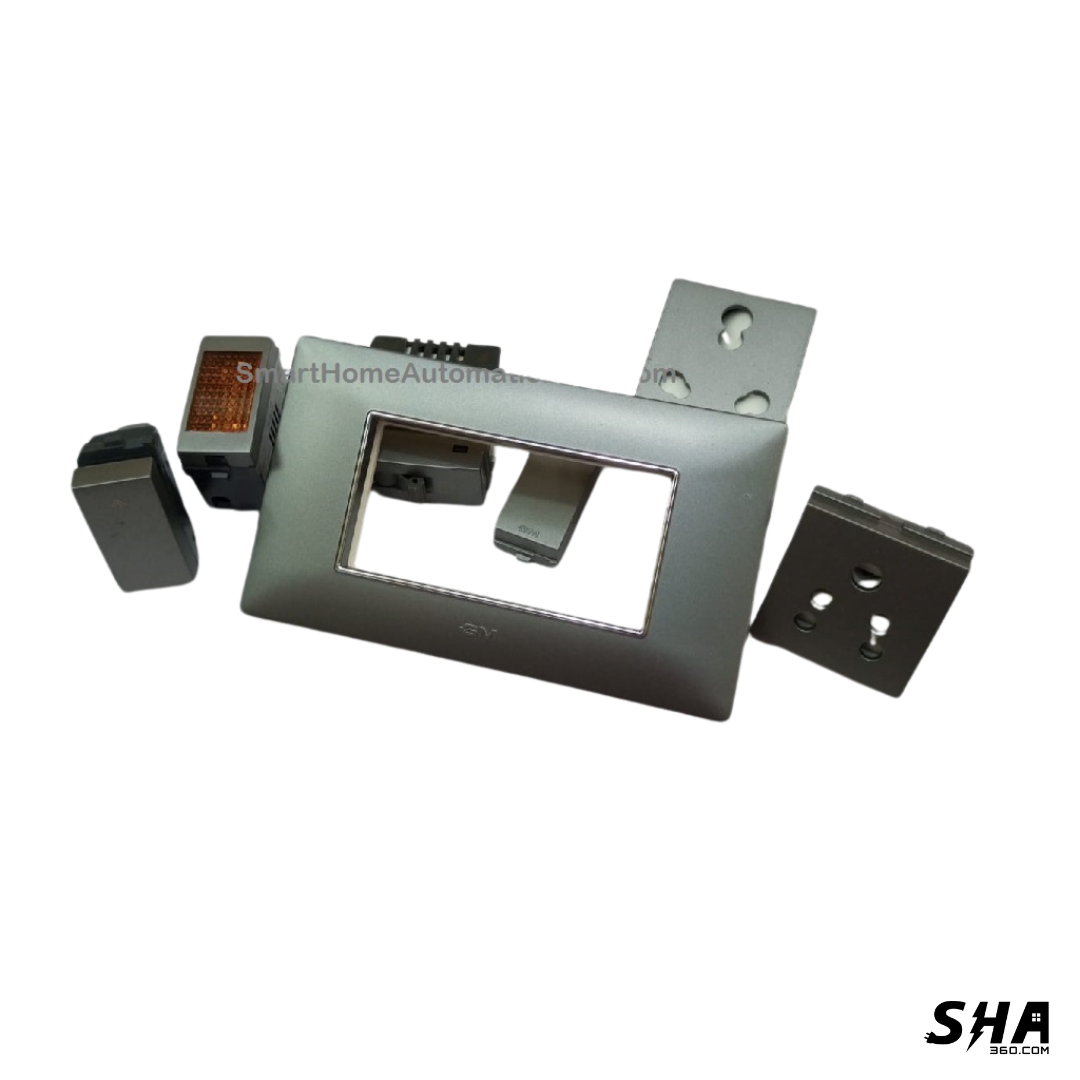 GM Modular G-Nine 4 Module Cover Plate X-Pulse (Grey-Graphite Magnesia) - Sha360