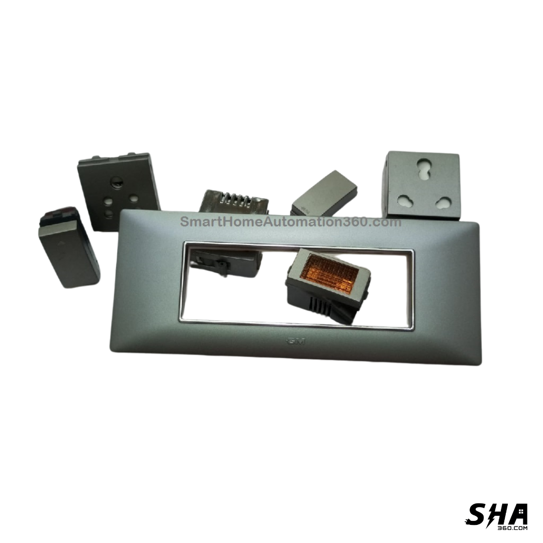 GM Modular G-Nine 6 Module Cover Plate X-Pulse (Grey-Graphite Magnesia) - Sha360