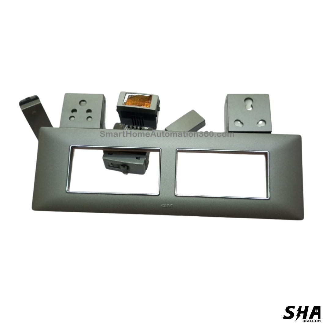 GM Modular G-Nine 8 Module Cover Plate X-Pulse (Grey-Graphite Magnesia) - Sha360