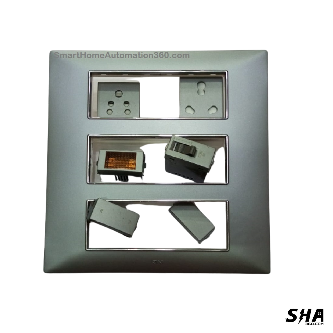 GM Modular G-Nine 18 Module Cover Plate X-Pulse (Grey-Graphite Magnesia) - Sha360