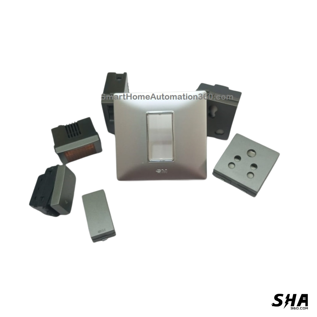 GM Modular G-Nine 1 Module Cover Plate X-Pulse (Silver) - Sha360