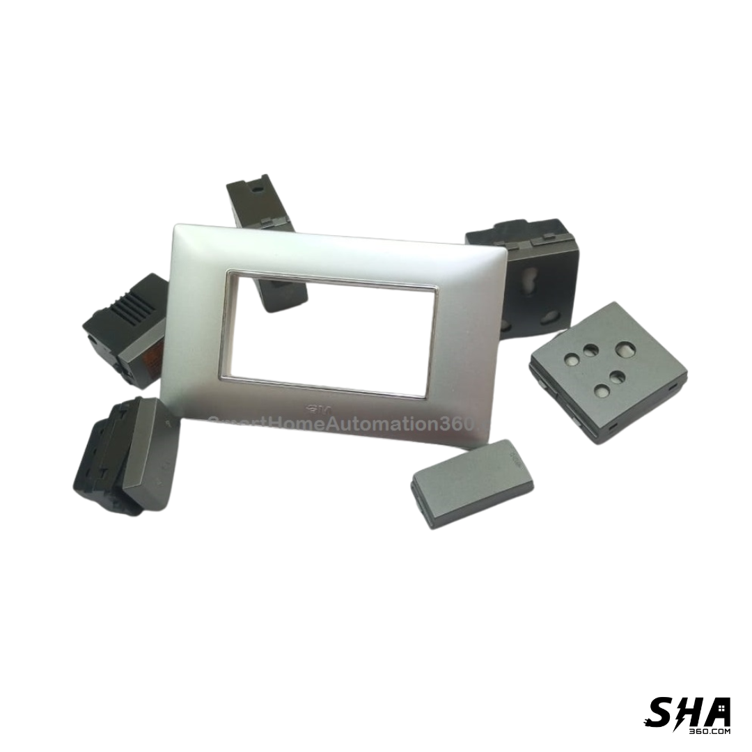 GM Modular G-Nine 4 Module Cover Plate X-Pulse (Silver) - Sha360