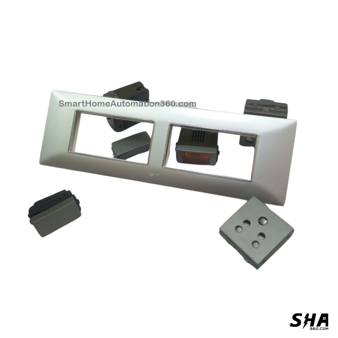 GM Modular G-Nine 8 Module Cover Plate X-Pulse (Silver) - Sha360