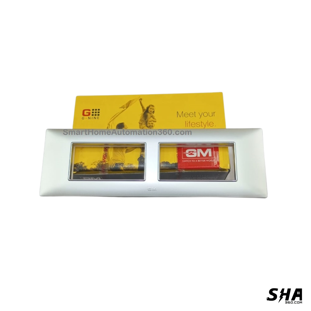 GM Modular G-Nine 8 Module Cover Plate X-Pulse (Silver) - Sha360