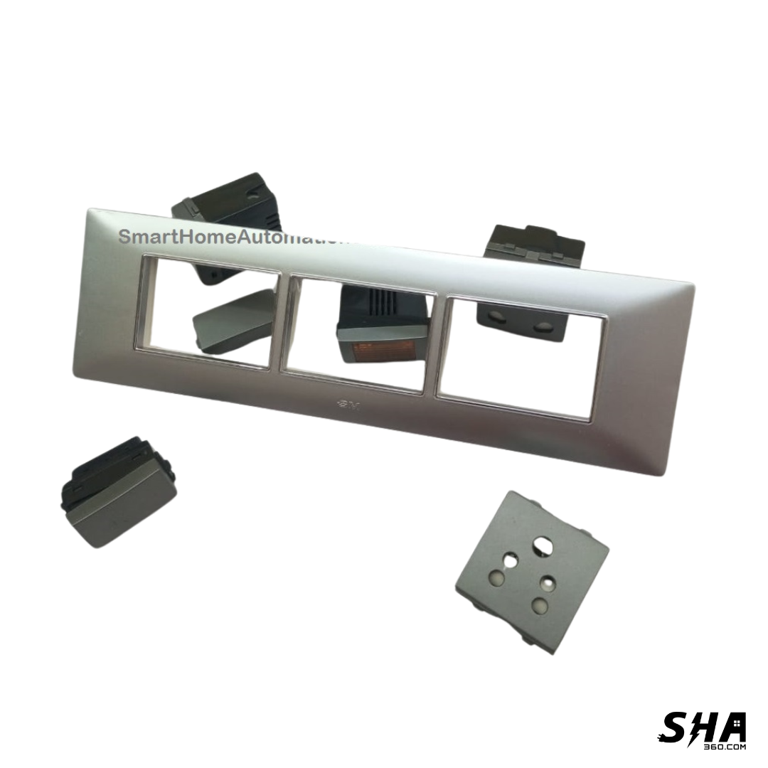 GM Modular G-Nine 9 Module Cover Plate X-Pulse (Silver) - Sha360