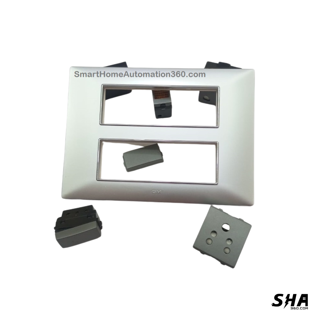 GM Modular G-Nine 16 Module Cover Plate X-Pulse (Silver) - Sha360