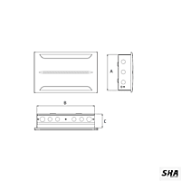 Vguard 10 Way Premium (10 MCBs-SP) SPN Distribution Board Double Door - GRVE01-10w - Sha360 Vguard 10 Way Premium (10 MCBs-SP) SPN Distribution Board Double Door - GRVE01-10w - Sha360